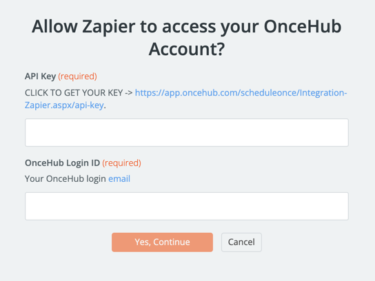 connect to OnceHub