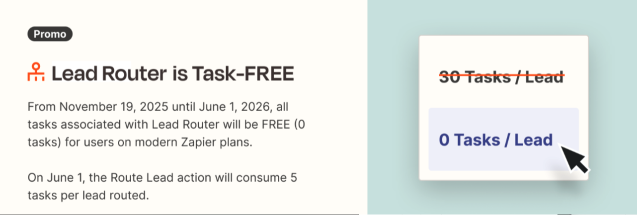 Lead Router Promo - ending June 1, 2026