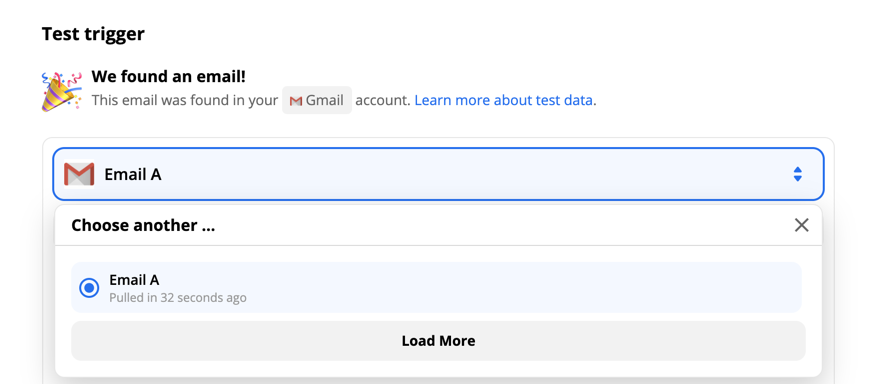 Gmail email options