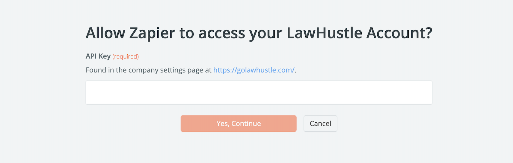 LawHustle API Key