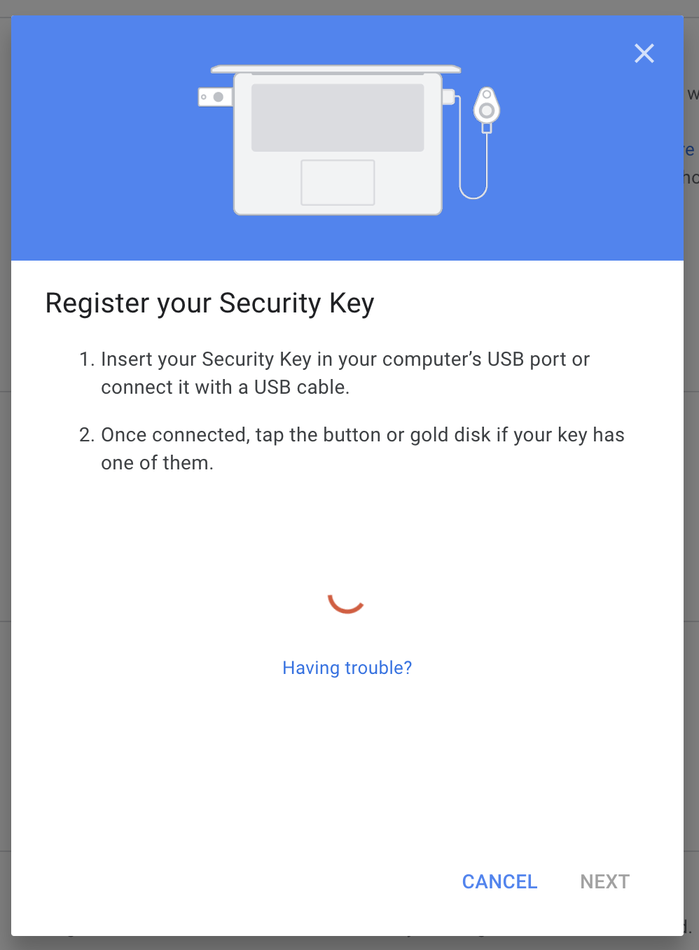 google yubikey setup