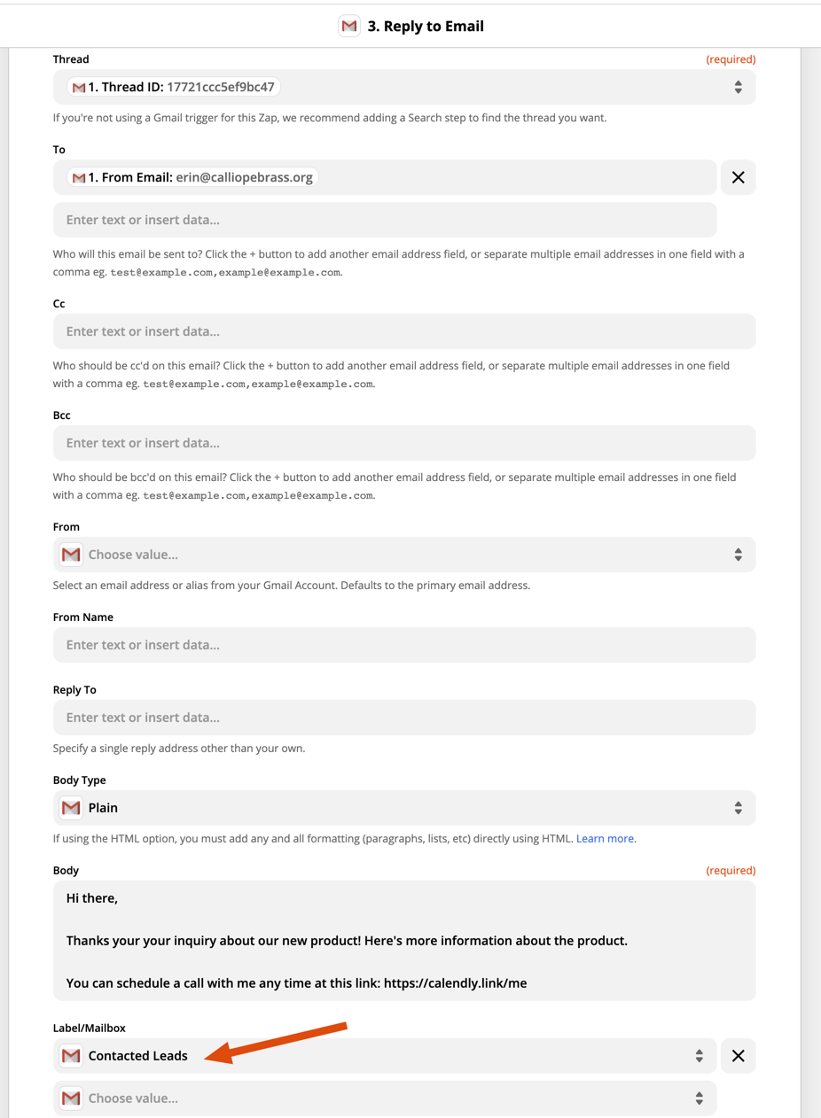 gmail zapier log emails to contact airtable