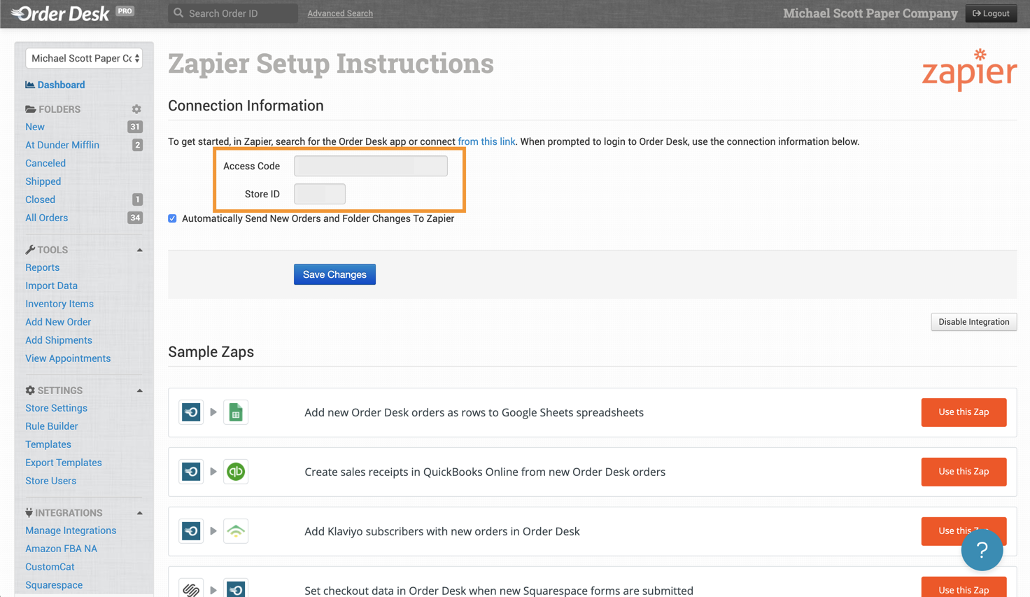 How to Get Started with Order Desk on Zapier Order Desk Help