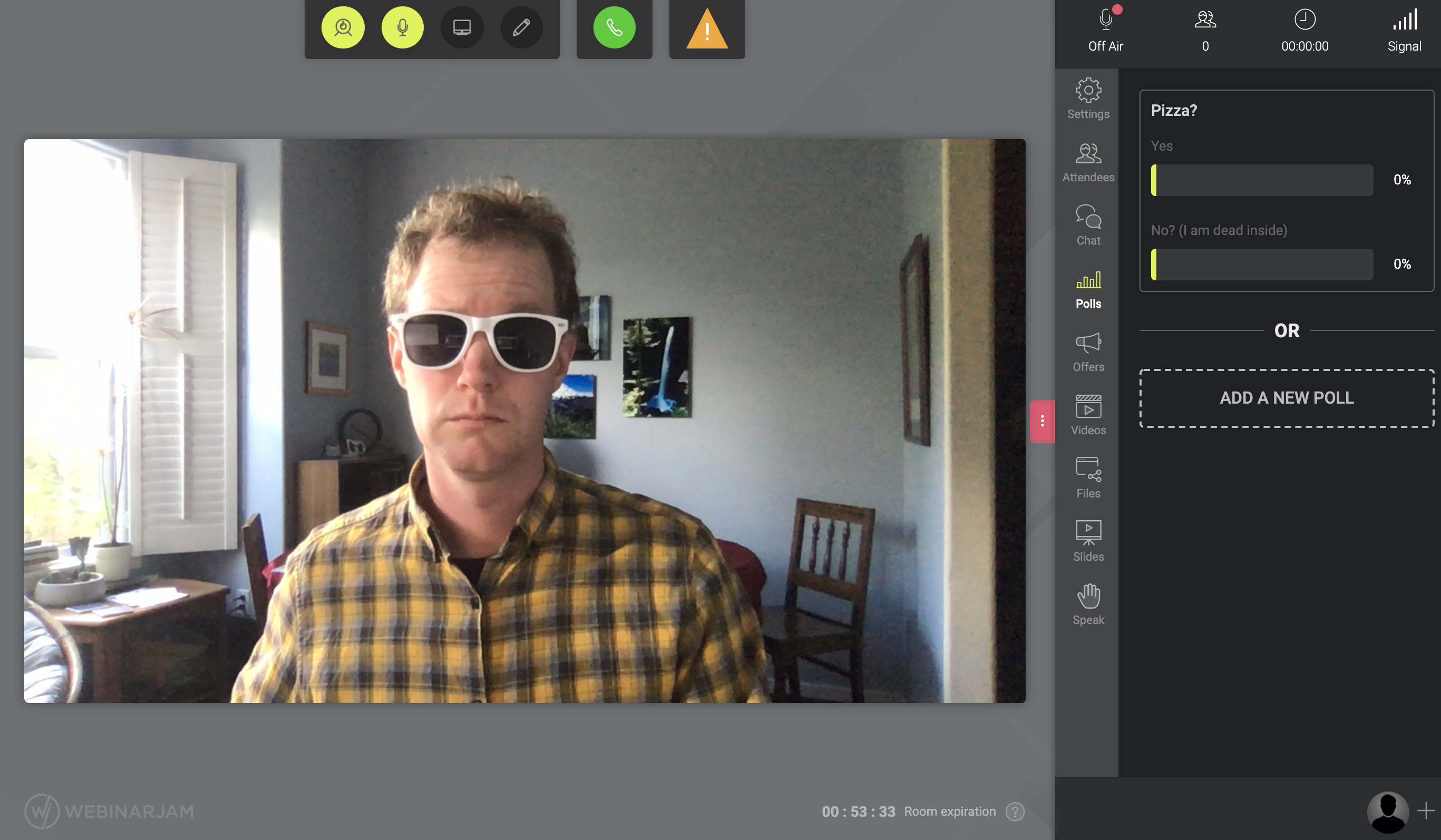 WebinarJam interface