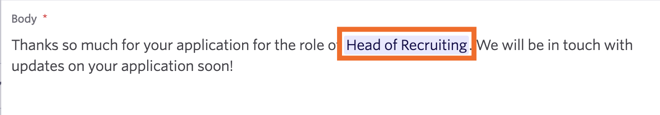 The posting title as pulled from the job consideration. The posting title as pulled from the job consideration.