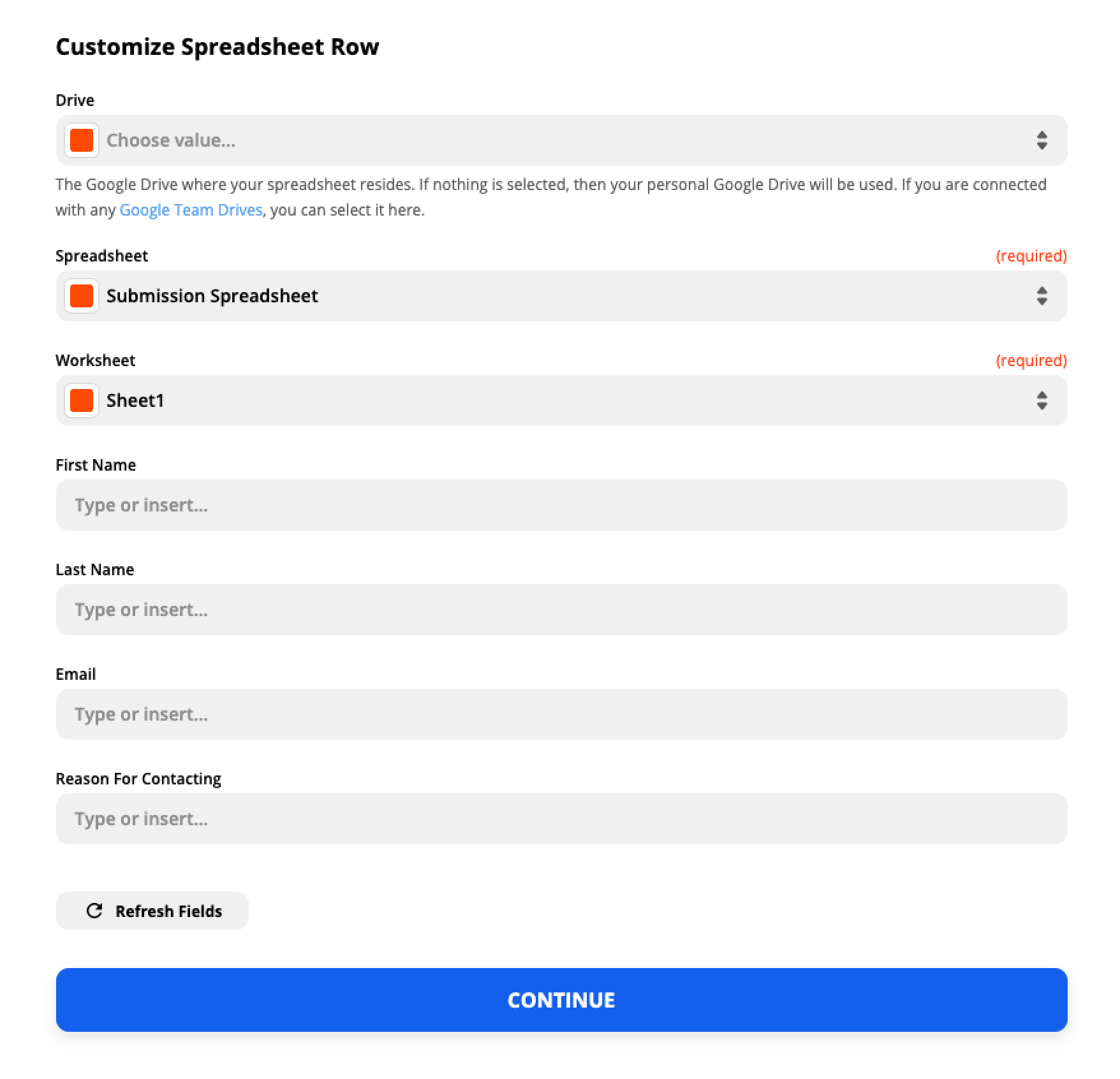 zapier airtable across multiple fields