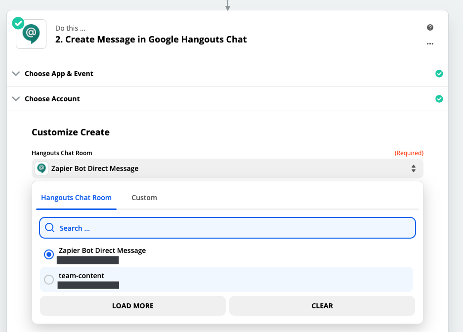 create chatbot hangouts