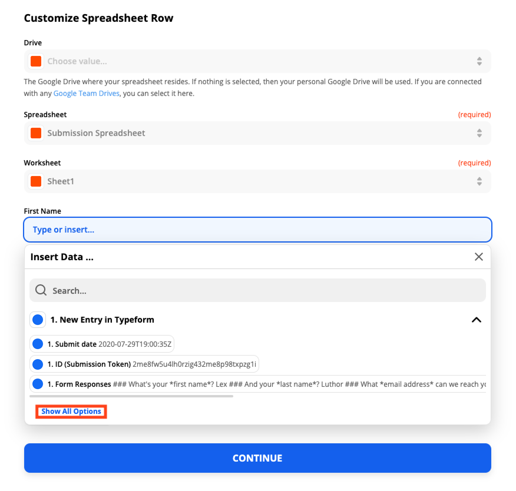 zapier airtable across multiple fields