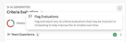 Use Flag Evaluations to report any incorrect evaluations. Use Flag Evaluations to report any incorrect evaluations.